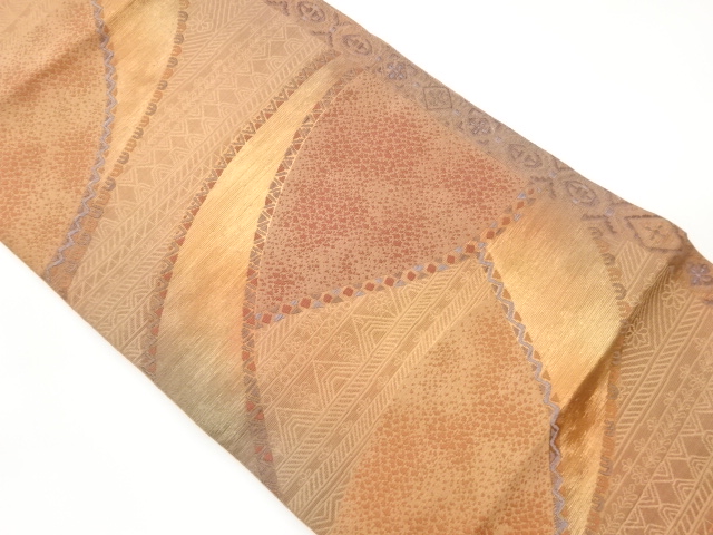 JAPANESE NAGOYA OBI / WOVEN ABSTRACT STRIPE